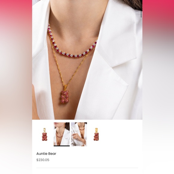 Crystal Haze Jewelry - Last one- Auntie Bear Pendant